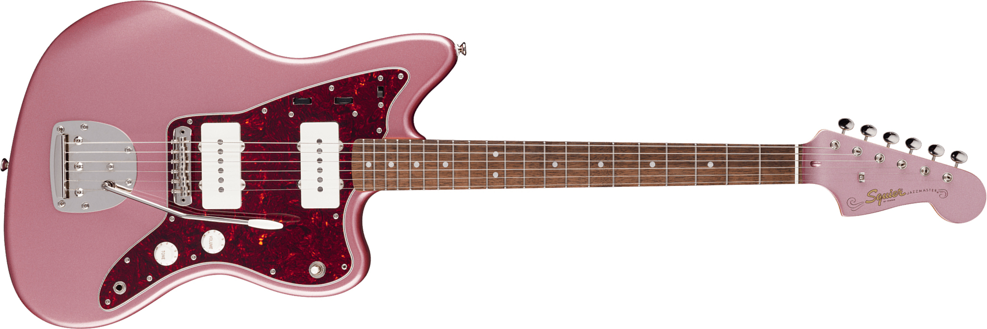 Squier Jazzmaster Classic Vibe 60s Ltd 2s Trem Lau - Burgundy Mist - Guitare Électrique RÉtro Rock - Main picture