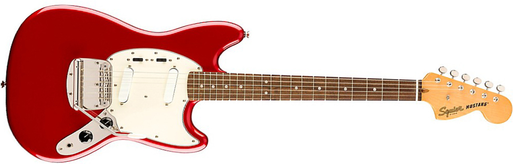 Squier Mustang  Classic Vibe 60s Ltd 2020 Lau - Candy Apple Red - Guitare Électrique RÉtro Rock - Main picture