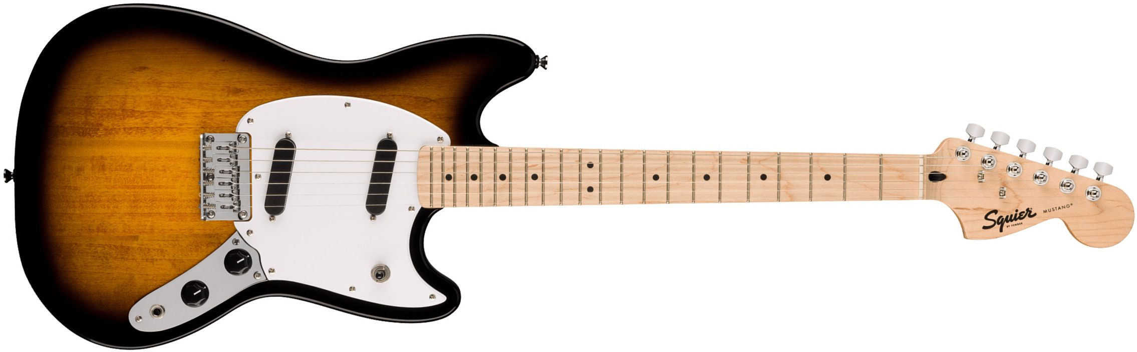 Squier Mustang Sonic 2s Ht Mn - 2-color Sunburst - Guitare Électrique RÉtro Rock - Main picture