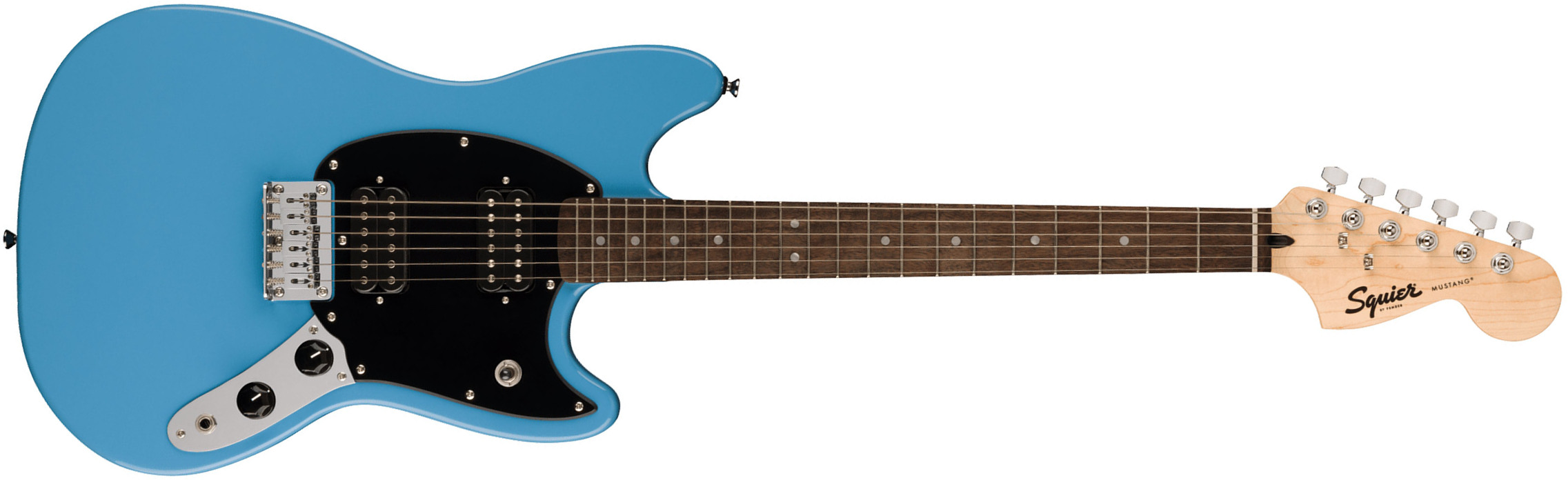 Squier Mustang Sonic Hh 2h Ht Lau - California Blue - Guitare Électrique RÉtro Rock - Main picture