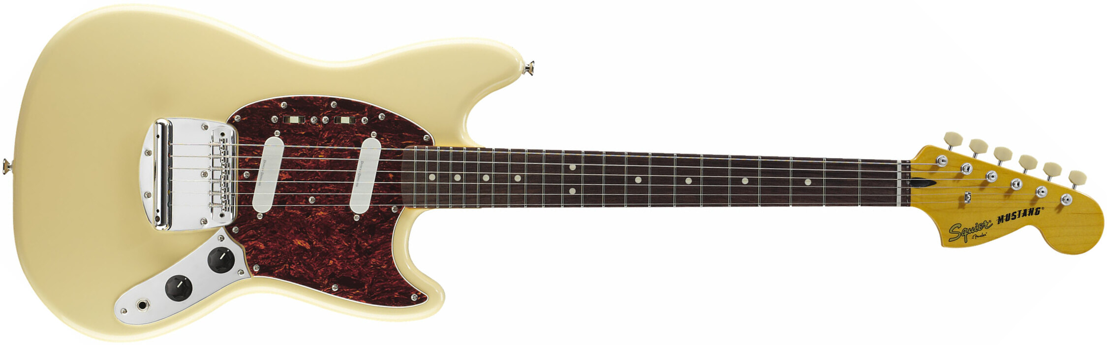 Squier Mustang Vintage Modified Ss Lau - Vintage White - Guitare Électrique RÉtro Rock - Main picture