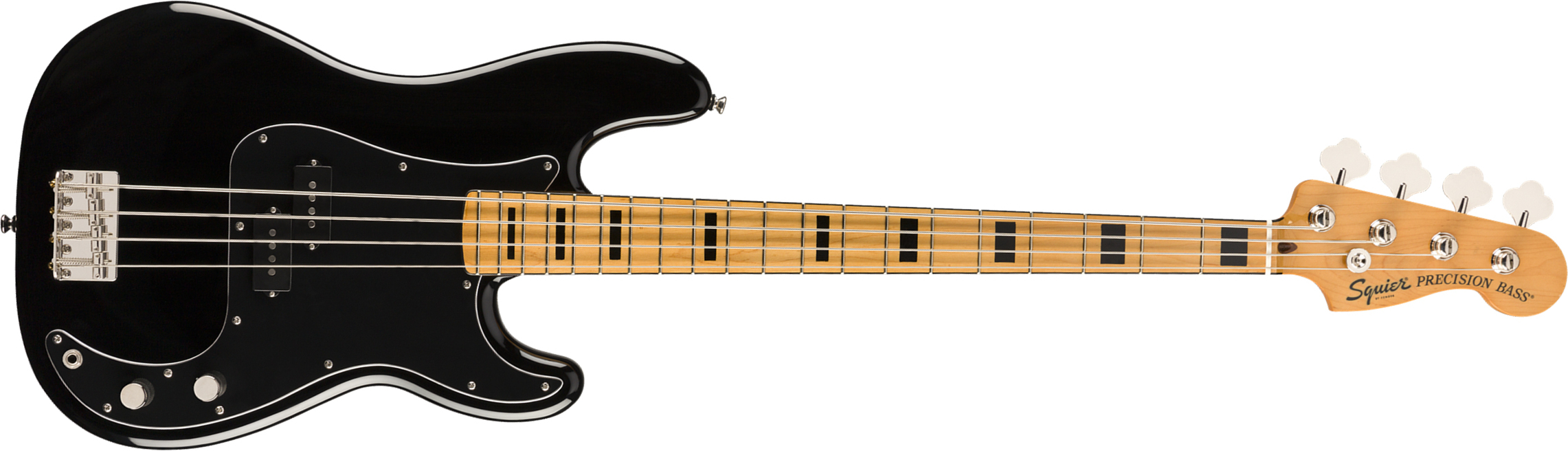 Squier Precision Bass '70s Classic Vibe 2019 Mn - Black - Basse Électrique Solid Body - Main picture