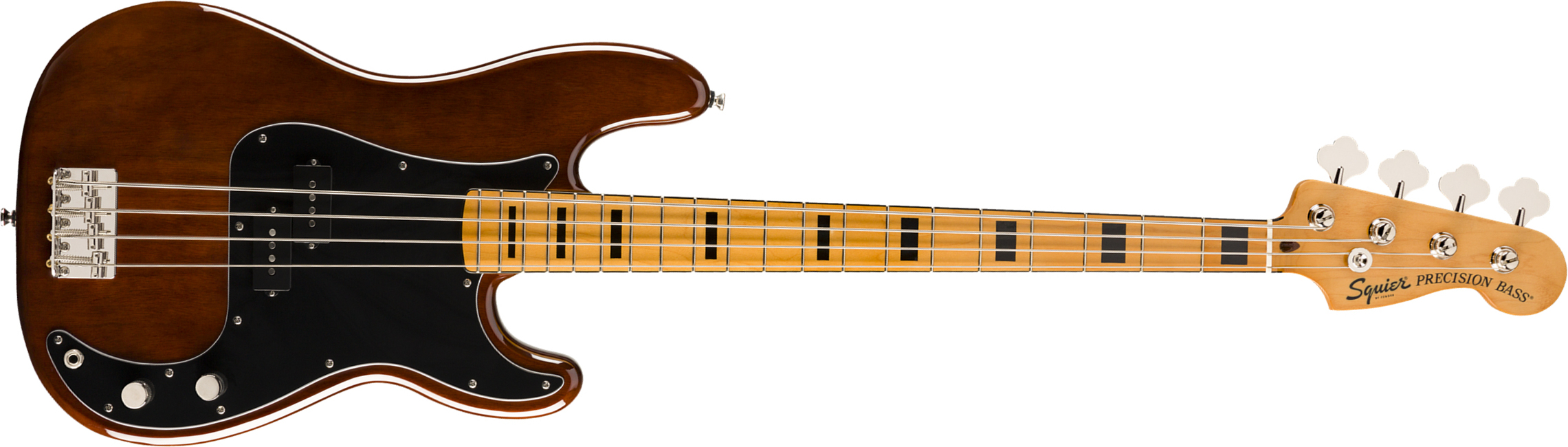 Squier Precision Bass '70s Classic Vibe 2019 Mn - Walnut - Basse Électrique Solid Body - Main picture