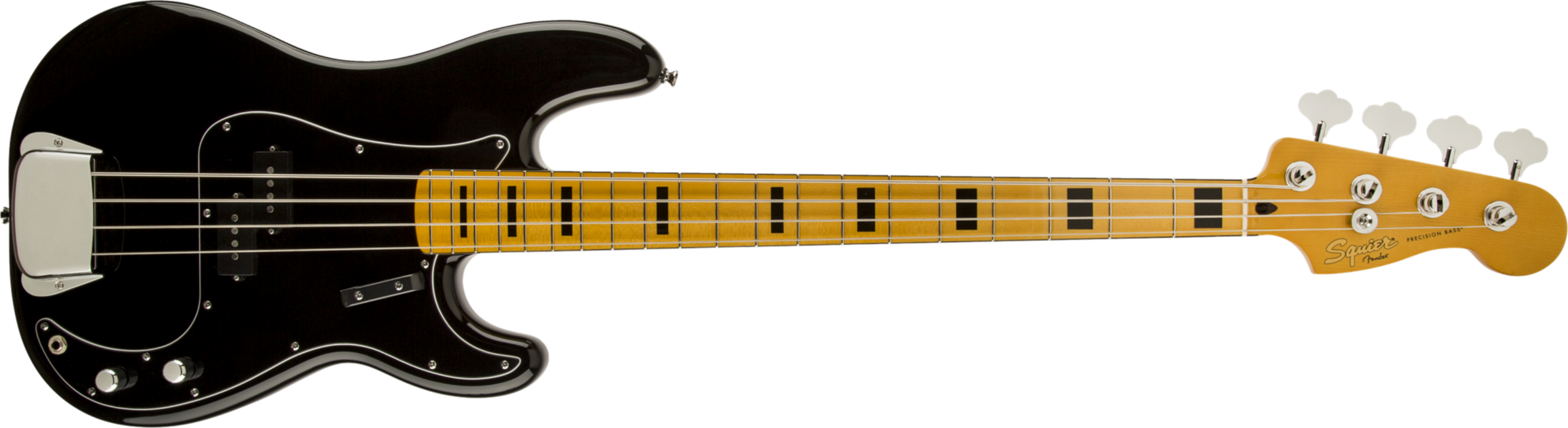Squier Precision Bass '70s Classic Vibe Mn - Black - Basse Électrique Solid Body - Main picture