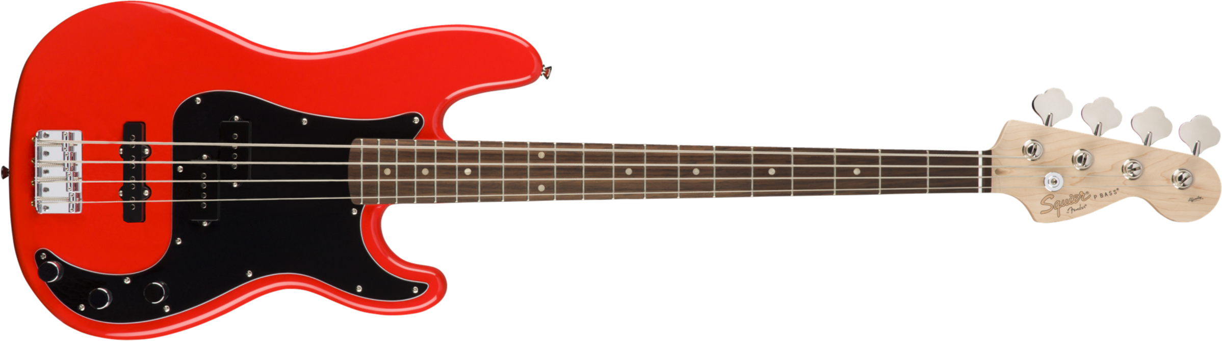 Squier Precision Bass Affinity Series Pj (lau) - Race Red - Basse Électrique Solid Body - Main picture