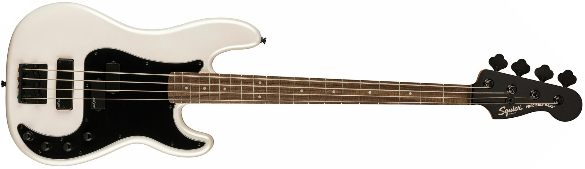 Squier Precision Bass Ph Contemporary Active Lau - Pearl White - Basse Électrique Solid Body - Main picture