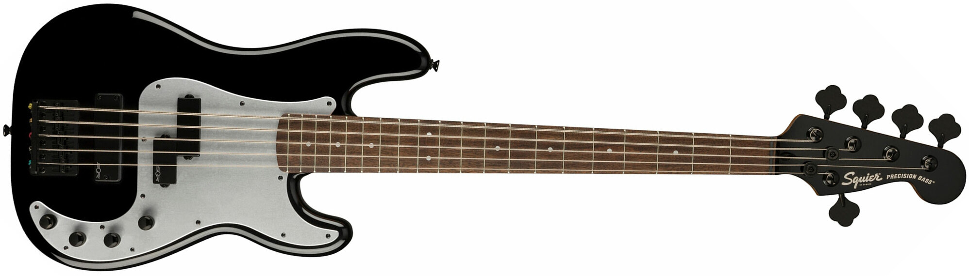Squier Precision Bass Ph V Contemporary Active 5c Lau - Black - Basse Électrique Solid Body - Main picture