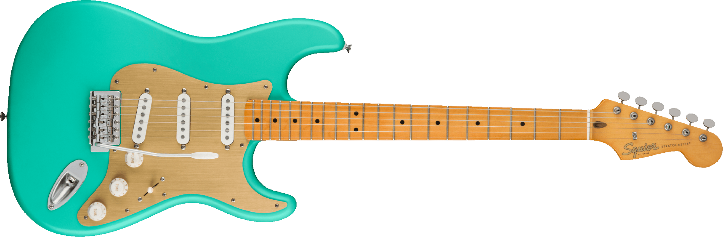 Squier Strat 40th Anniversary Vintage Edition Mn - Satin Seafoam Green - Guitare Électrique Forme Str - Main picture