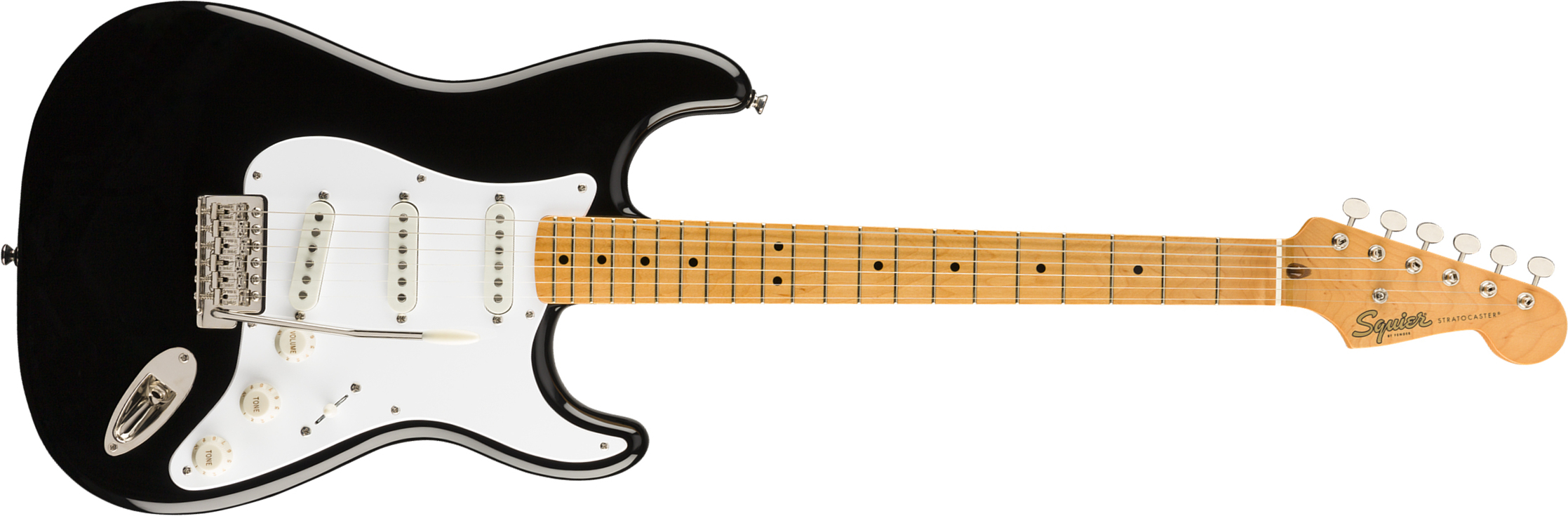 Squier Strat '50s Classic Vibe 2019 Mn 2019 - Black - Guitare Électrique Forme Str - Main picture