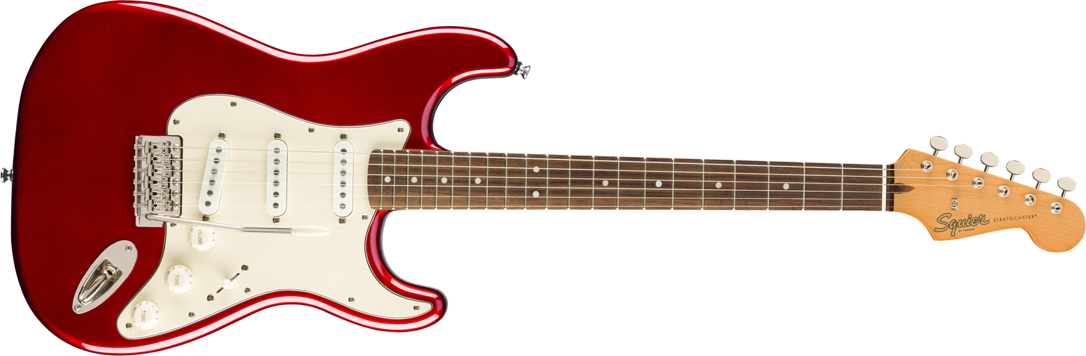 Squier Strat '60s Classic Vibe 2019 Lau 2019 - Candy Apple Red - Guitare Électrique Forme Str - Main picture
