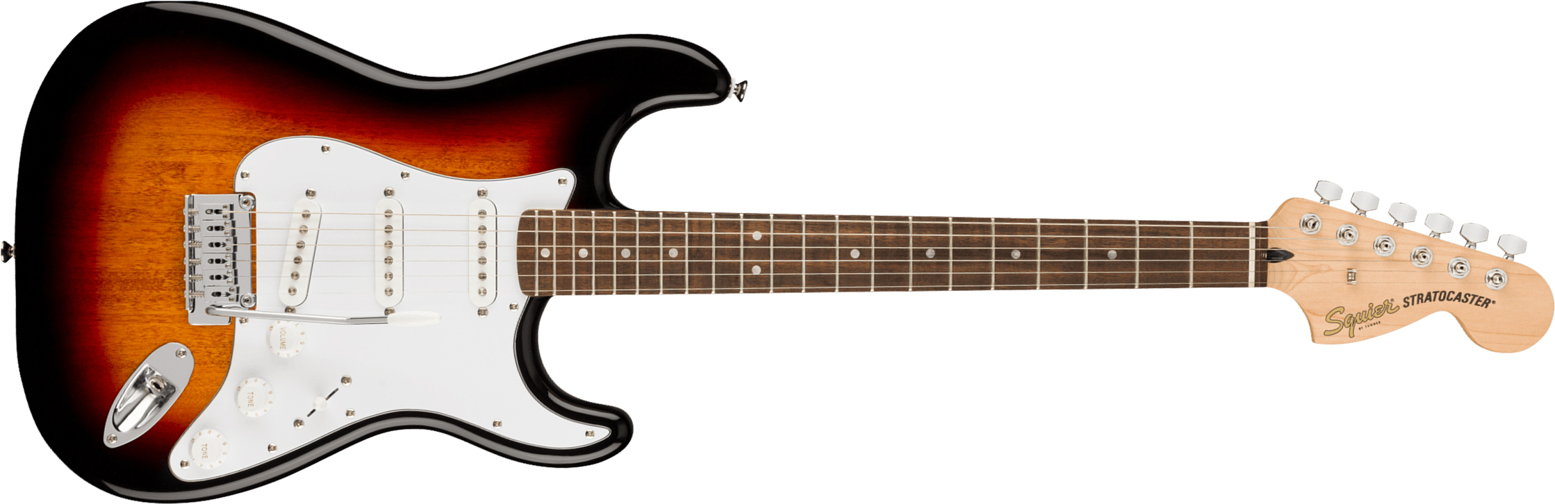 Squier Strat Affinity 2021 Sss Trem Lau - 3-color Sunburst - Guitare Électrique Forme Str - Main picture