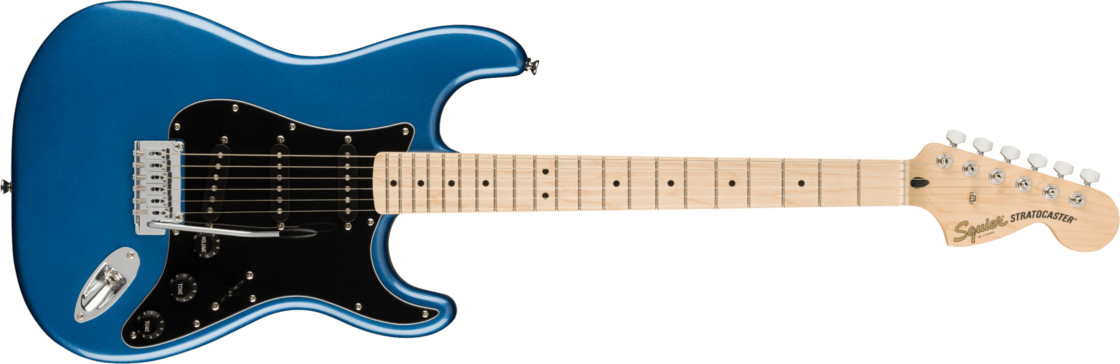 Squier Strat Affinity 2021 Sss Trem Mn - Lake Placid Blue - Guitare Électrique Forme Str - Main picture