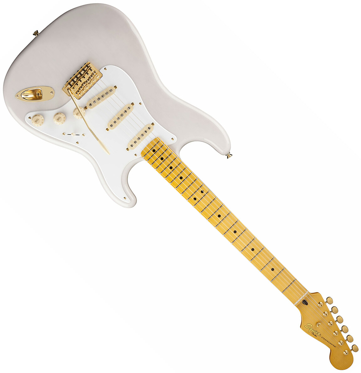 Squier Strat Classic Vibe '50s Gold Hardware Fsr Mn - White Blonde - Guitare Électrique Forme Str - Main picture