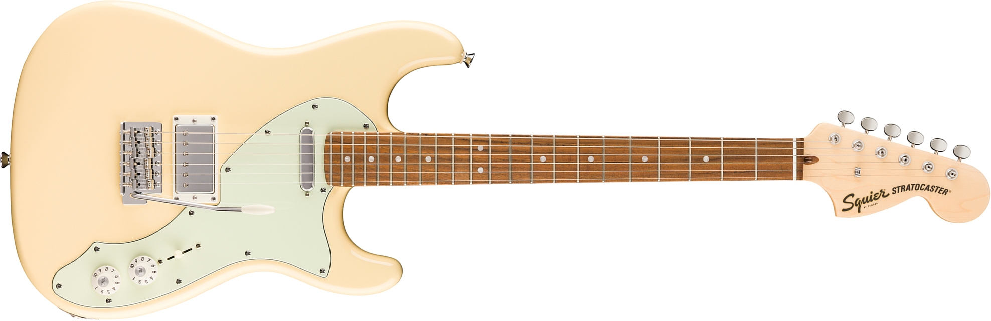 Squier Strat Deluxe Paranormal Hs Trem Lau - Vintage White - Guitare Électrique Forme Str - Main picture