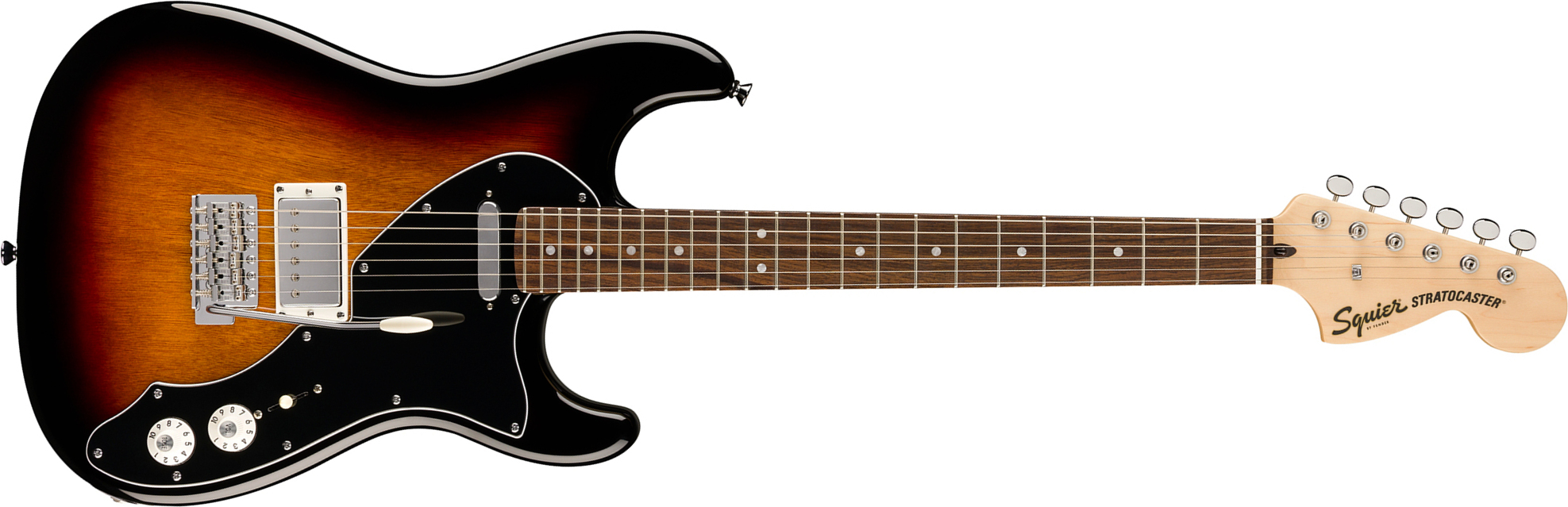 Squier Strat Deluxe Paranormal Hs Trem Lau - 3-color Sunburst - Guitare Électrique Forme Str - Main picture