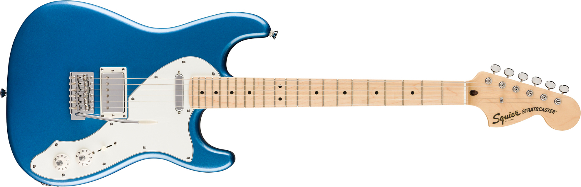 Squier Strat Deluxe Paranormal Hs Trem Mn - Lake Placid Blue - Guitare Électrique Forme Str - Main picture