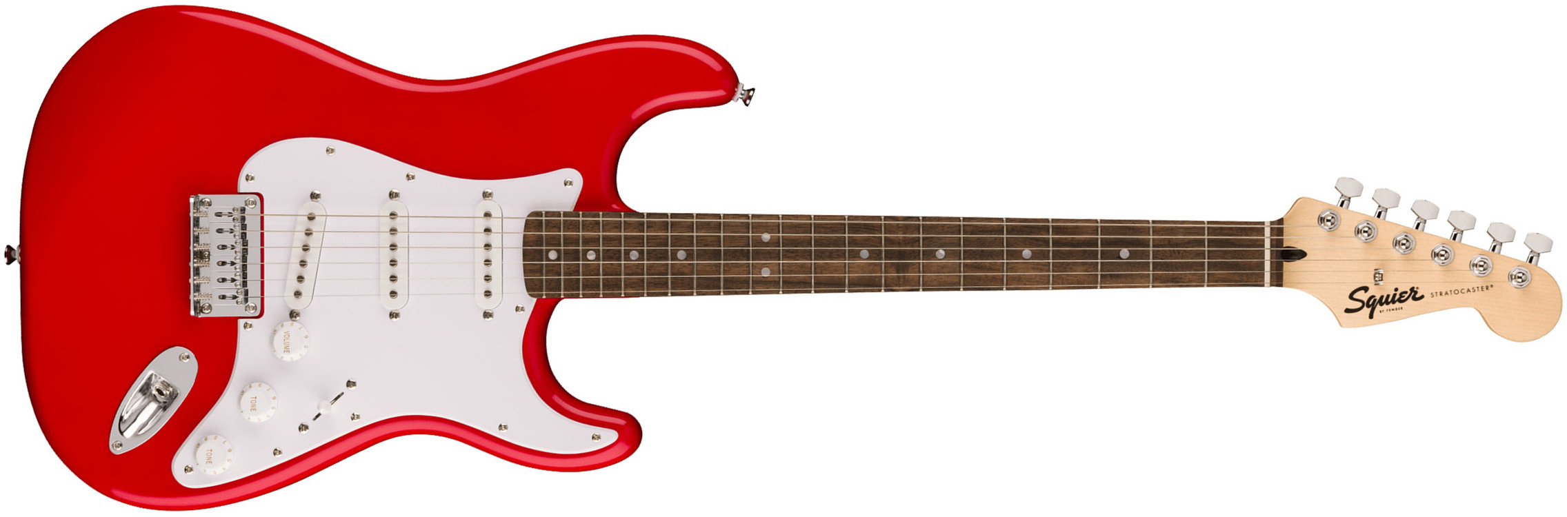 Squier Strat Sonic Hardtail 3s Ht Lau - Torino Red - Guitare Électrique Forme Str - Main picture