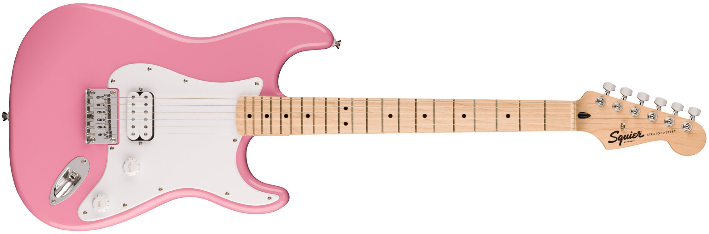 Squier Strat Sonic Hardtail H Ht Mn - Flash Pink - Guitare Électrique Forme Str - Main picture