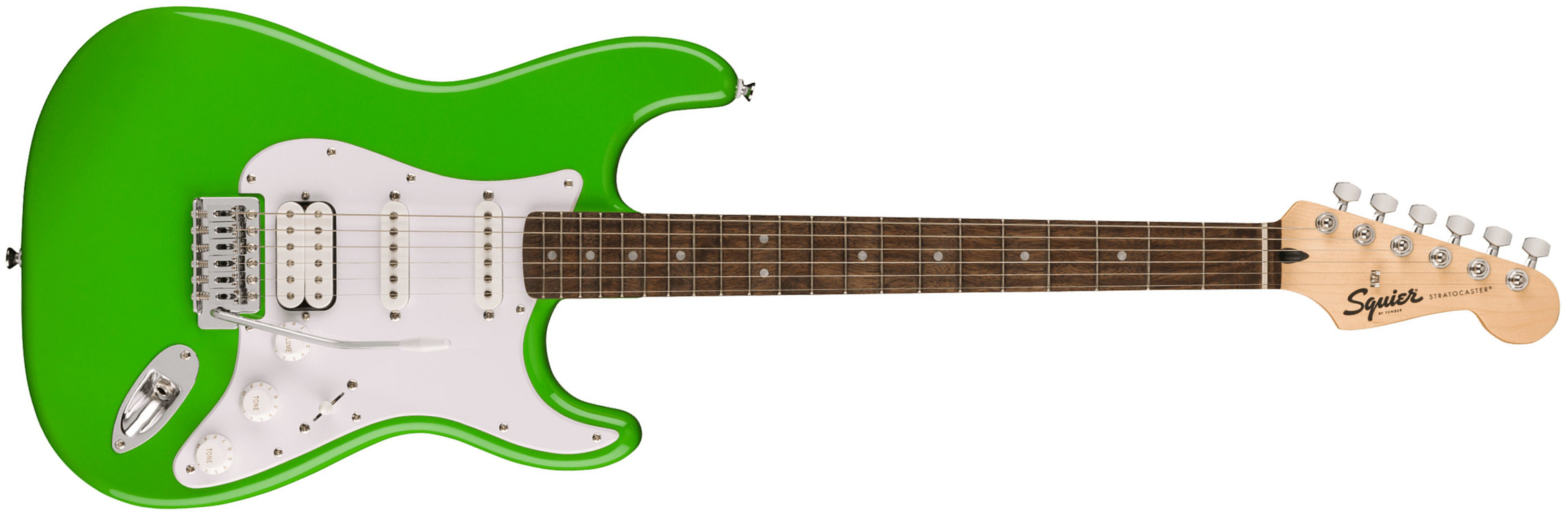 Squier Strat Sonic Hss Trem Lau - Lime Green - Guitare Électrique Forme Str - Main picture