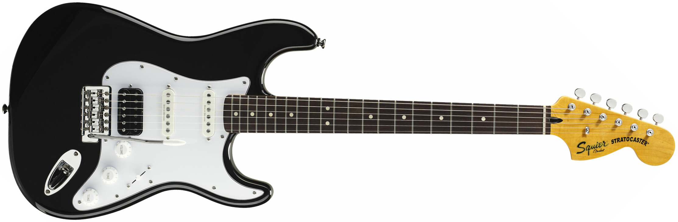 Squier Strat Vintage Modified Hss Lau - Black - Guitare Électrique Forme Str - Main picture