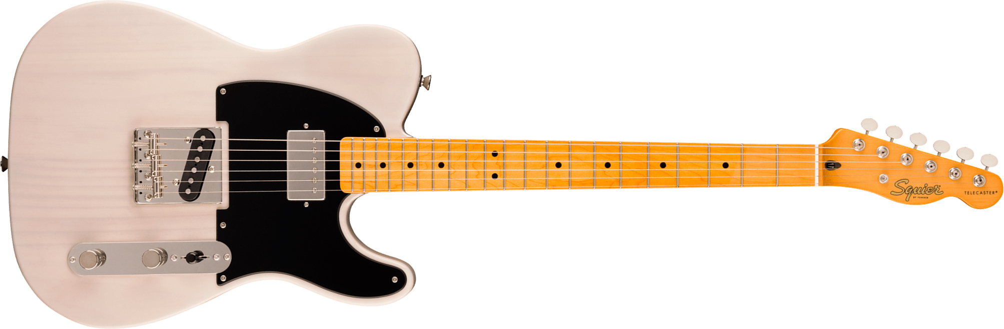 Squier Tele Classic Vibe 50s Sh Fsr Ltd Ht Mn - White Blonde - Guitare Électrique Forme Tel - Main picture