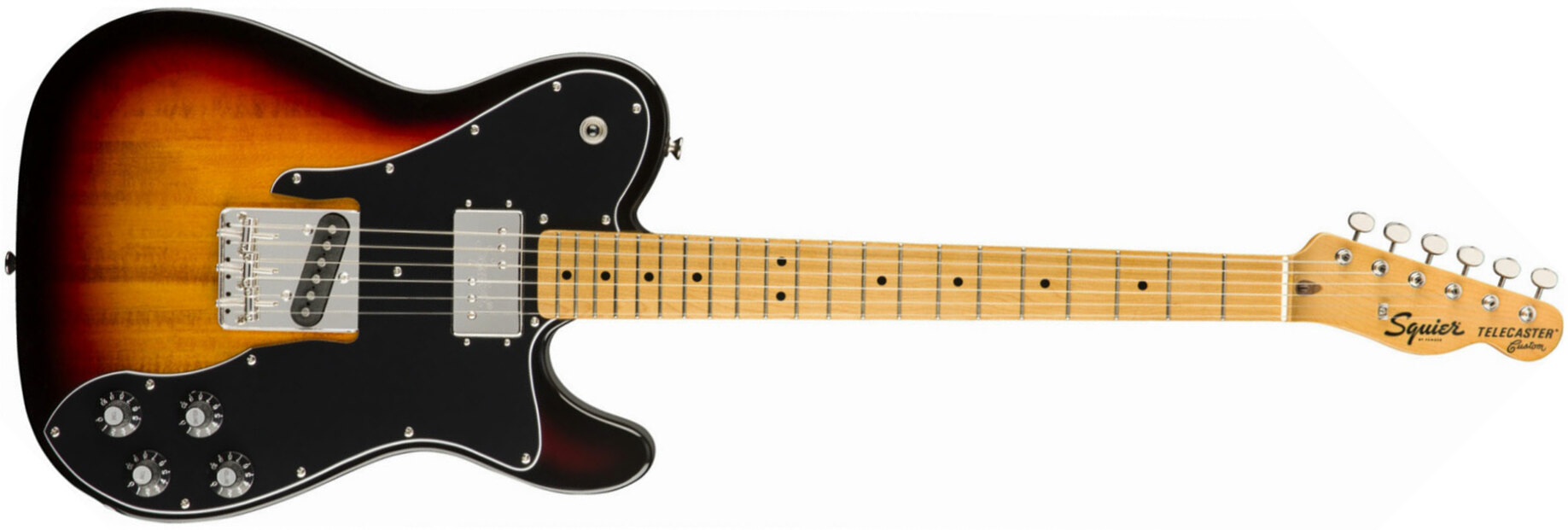 Squier Tele Custom  Classic Vibe 70s 2019 Sh Mn - 3-color Sunburst - Guitare Électrique Forme Tel - Main picture