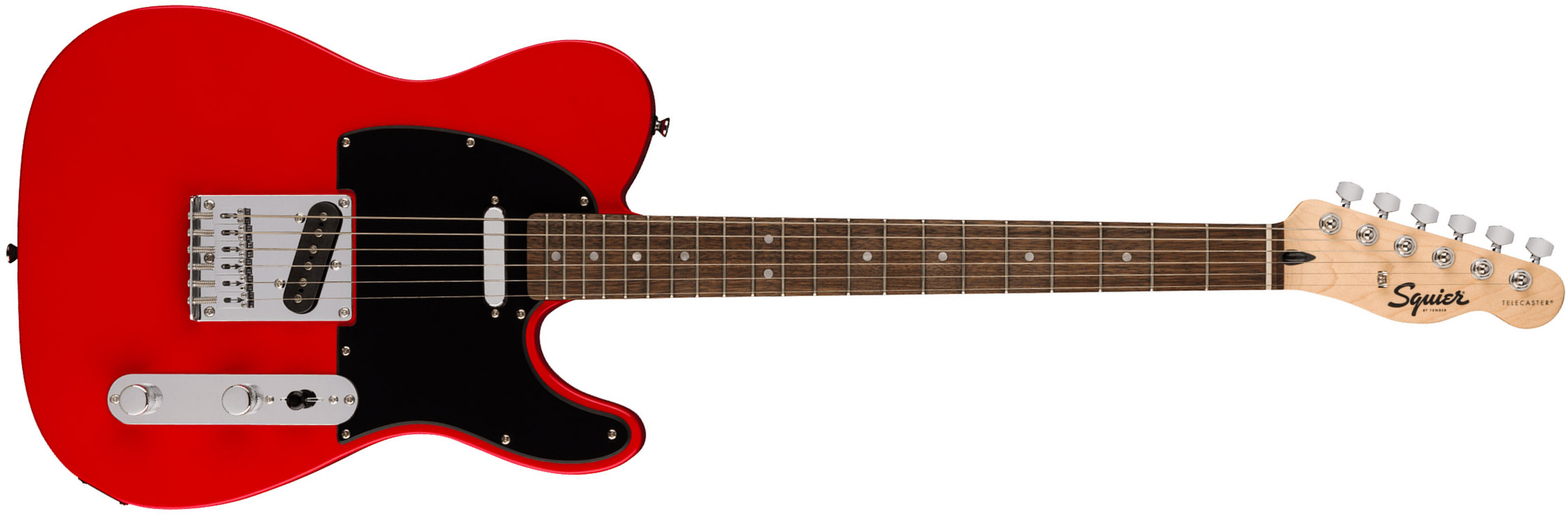 Squier Tele Sonic 2s Ht Lau - Torino Red - Guitare Électrique Forme Tel - Main picture