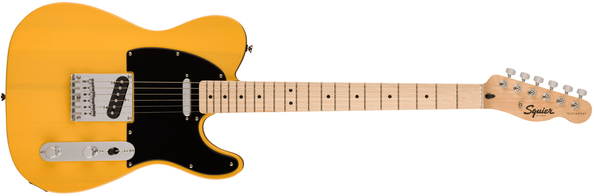 Squier Tele Sonic 2s Ht Mn - Butterscotch Blonde - Guitare Électrique Forme Tel - Main picture