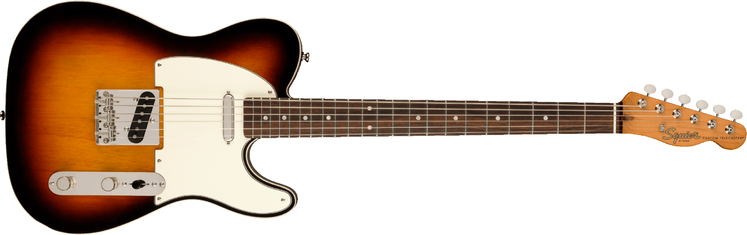 Squier Telecaster Classic Vibe Baritone Custom Ht Rw - 3-color Sunburst - Guitare Électrique Baryton - Main picture