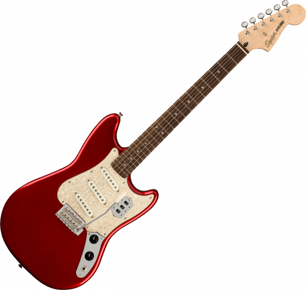 Cyclone Paranormal - candy apple red Retro rock electric guitar Squier