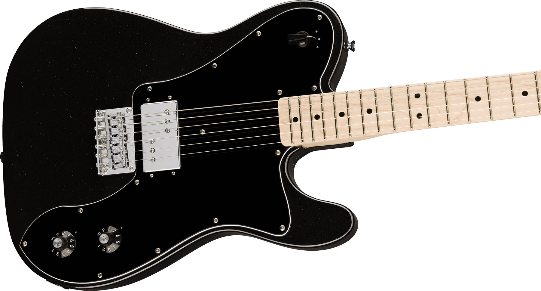 Squier Esquire Deluxe Paranormal 1h Ht Mn - Metallic Black - Guitare Électrique Forme Str - Variation 2