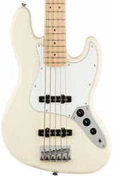Basse électrique solid body Squier Affinity Series Jazz Bass V 2021 (MN) - Olympic white