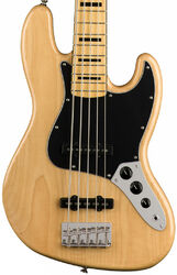 Basse électrique solid body Squier Classic Vibe '70s Jazz Bass V (MN) - Natural
