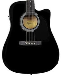 Guitare folk Squier SA-105CE - Black
