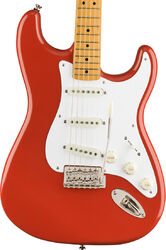Guitare électrique forme str Squier Classic Vibe '50s Stratocaster - Fiesta red