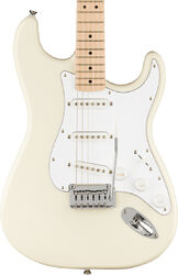 Guitare électrique forme str Squier Affinity Series Stratocaster 2021 (MN) - Olympic white