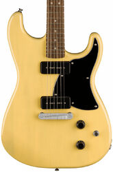 Guitare électrique forme str Squier Paranormal Strat-O-Sonic - Vintage blonde