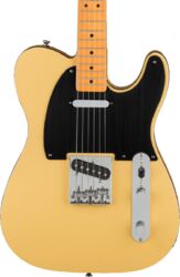 Guitare électrique forme tel Squier 40th Anniversary Telecaster Vintage Edition - Satin vintage blonde