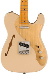 Guitare électrique forme tel Squier FSR Classic Vibe '60s Telecaster Thinline, Gold Anodized Pickguard - Desert sand