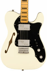 Guitare électrique forme tel Squier FSR Classic Vibe '70s Telecaster Thinline Ltd - Olympic white