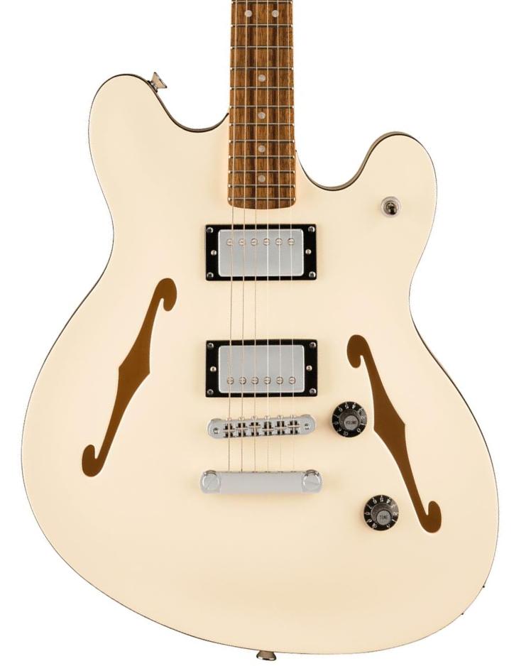 Guitare électrique rétro rock Squier Affinity Series Starcaster Deluxe - olympic white