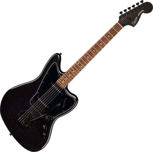 Squier FSR Affinity Jaguar - metallic black Retro rock electric guitar