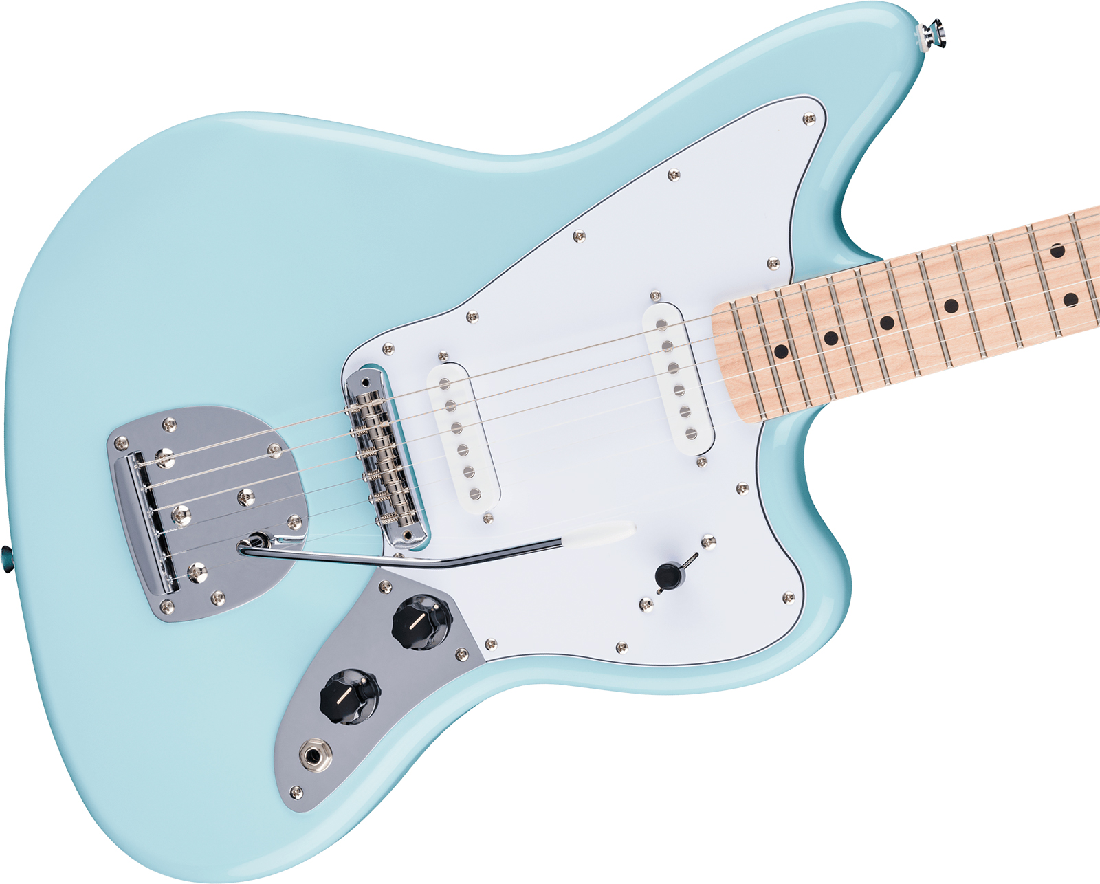 Squier Jaguar Affinity Fsr Shsc 2s Trem Mn - Daphne Blue - Guitare Électrique RÉtro Rock - Variation 3