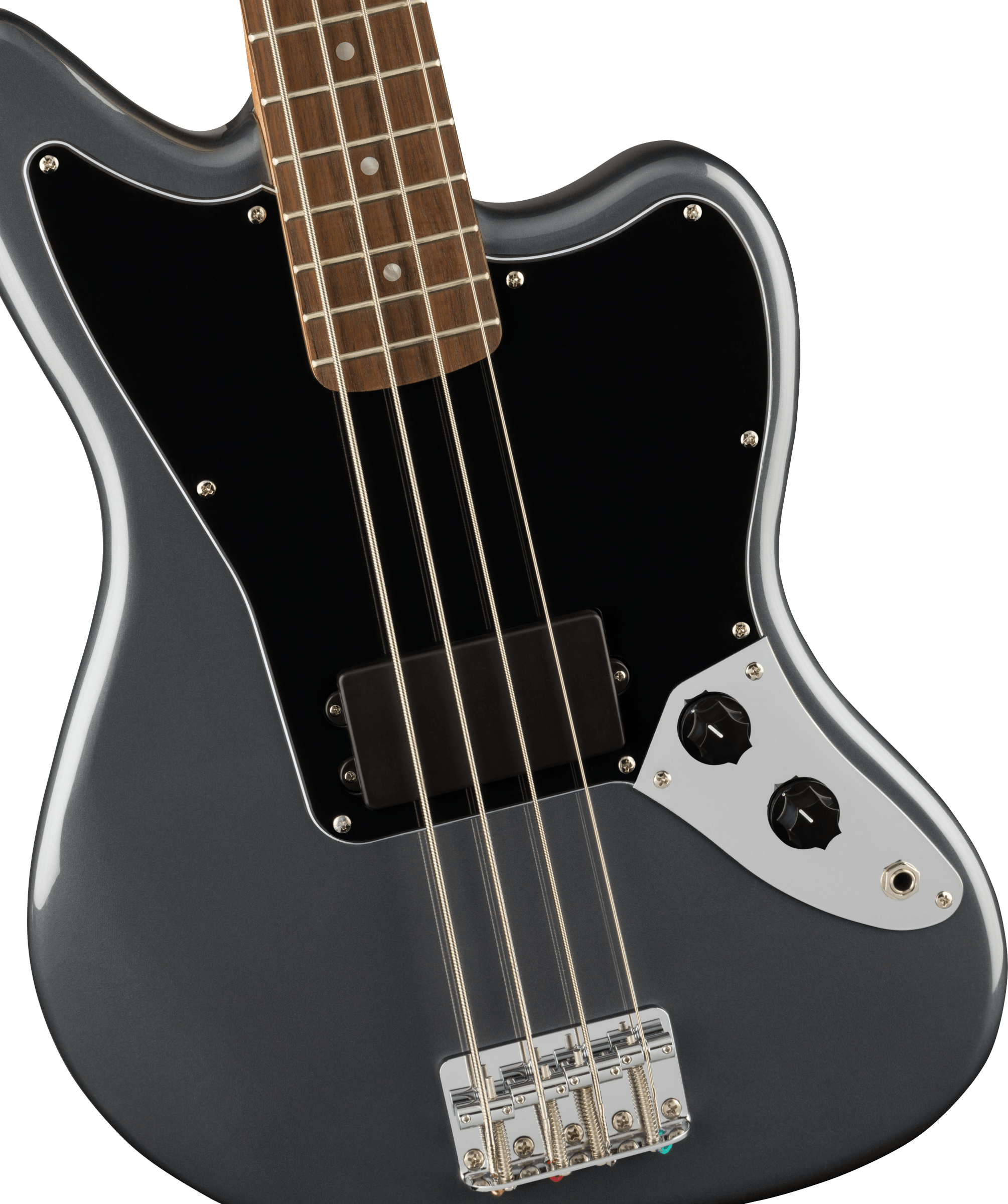 Squier Jaguar Bass Affinity 2021 Lau - Charcoal Frost Metallic - Basse Électrique Solid Body - Variation 2