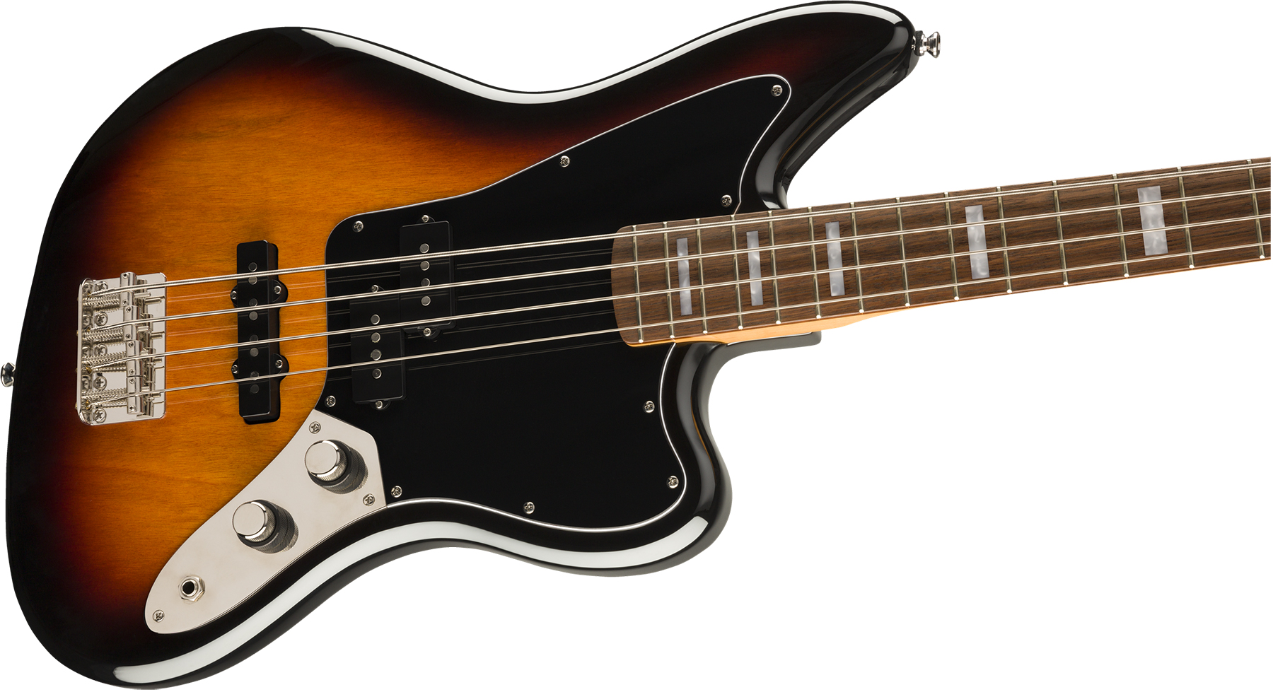 Squier Jaguar Bass Classic Vibe Lau 2019 - 3-color Sunburst - Basse Électrique Solid Body - Variation 2