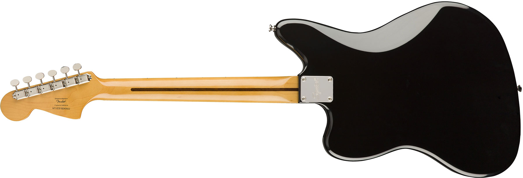 Squier Jaguar Classic Vibe 70s 2019 Lau - Black - Guitare Électrique RÉtro Rock - Variation 1