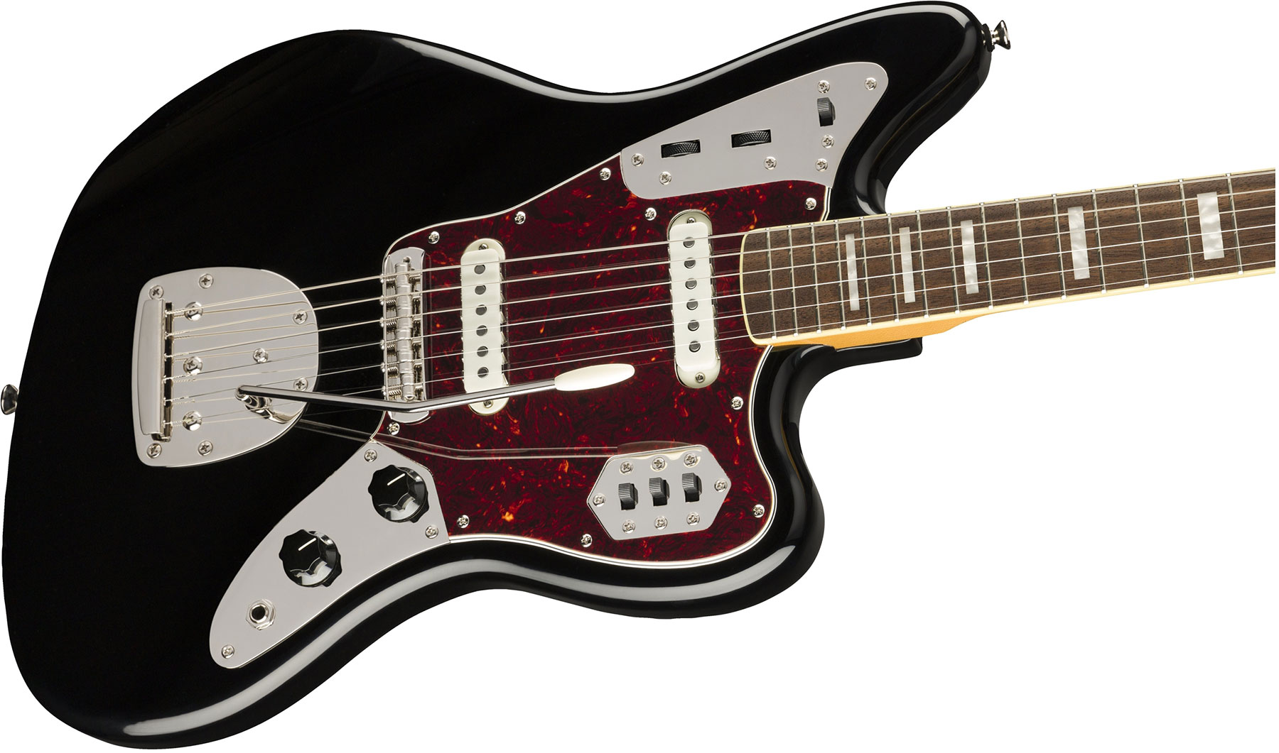 Squier Jaguar Classic Vibe 70s 2019 Lau - Black - Guitare Électrique RÉtro Rock - Variation 2