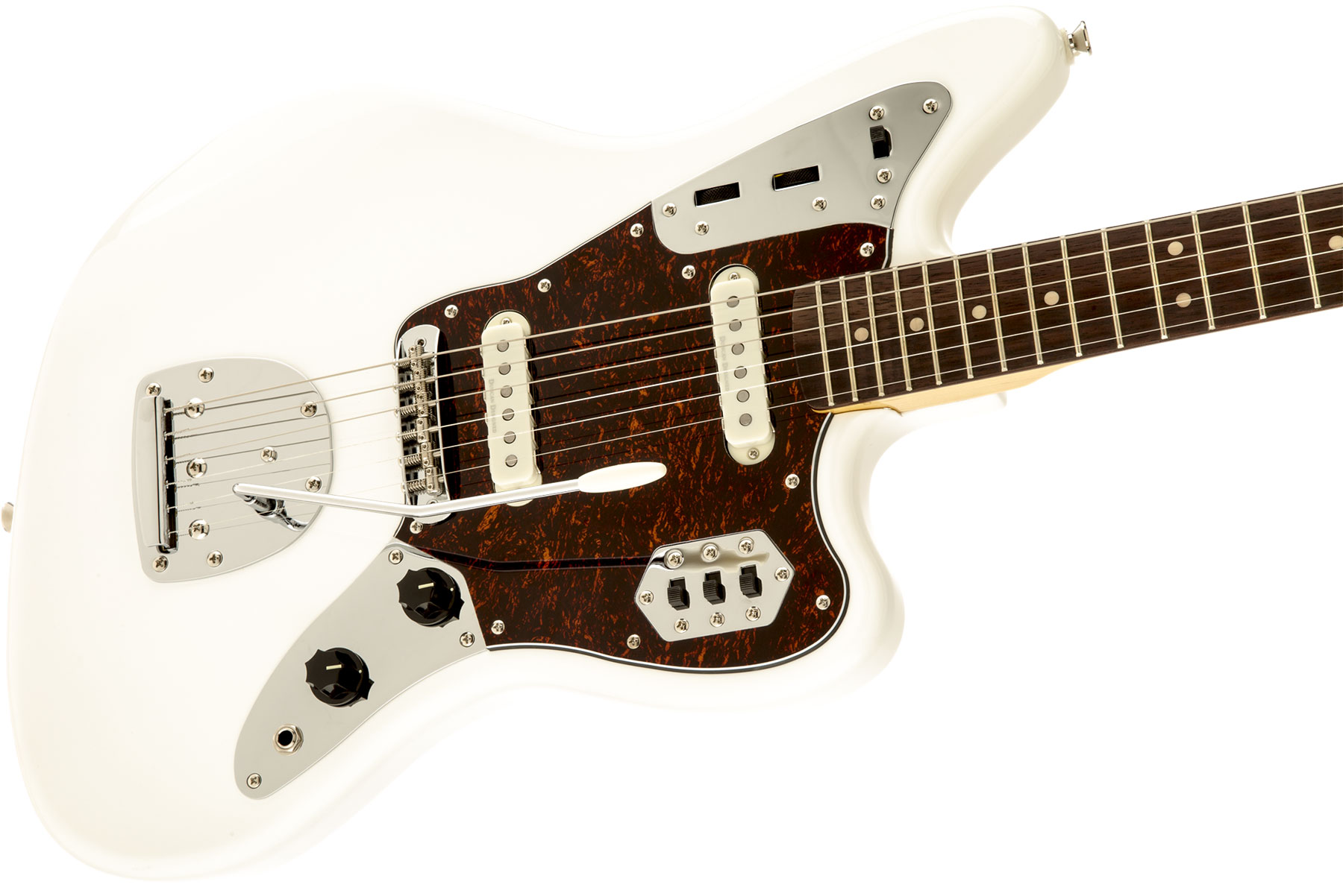 Squier Jaguar Vintage Modified Ss Lau - Olympic White - Guitare Électrique RÉtro Rock - Variation 2