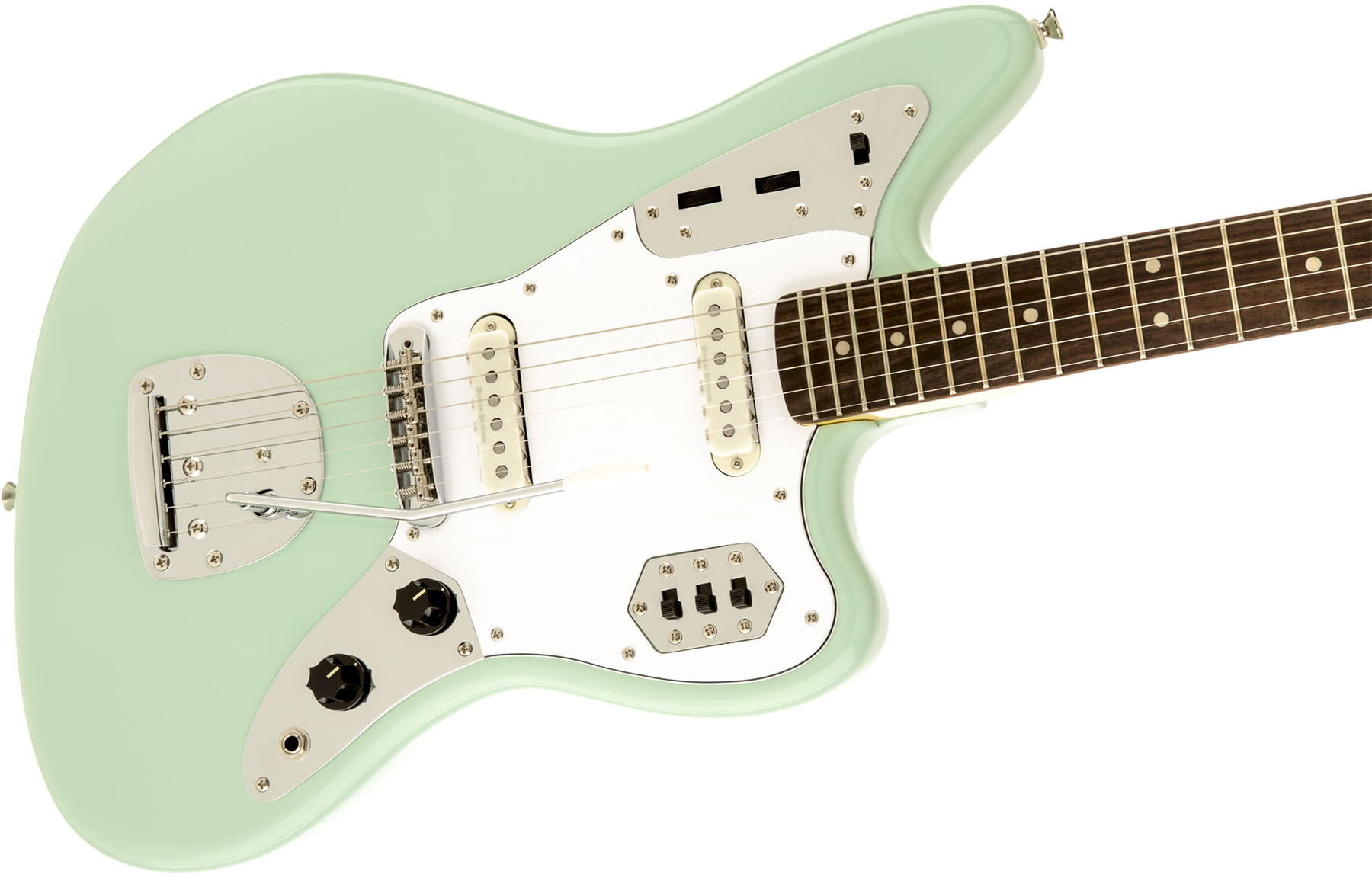 Squier Jaguar Vintage Modified Ss Lau - Surf Green - Guitare Électrique Forme Str - Variation 2