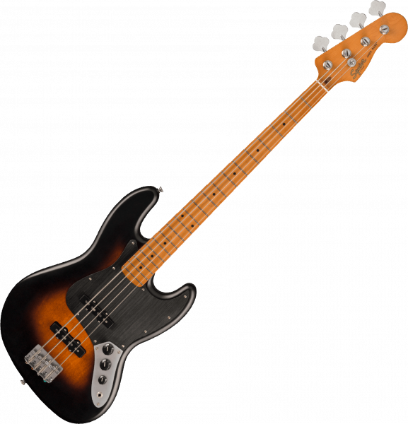 Basse électrique solid body Squier Jazz Bass 40th Anniversary - Satin wide 2-color sunburst